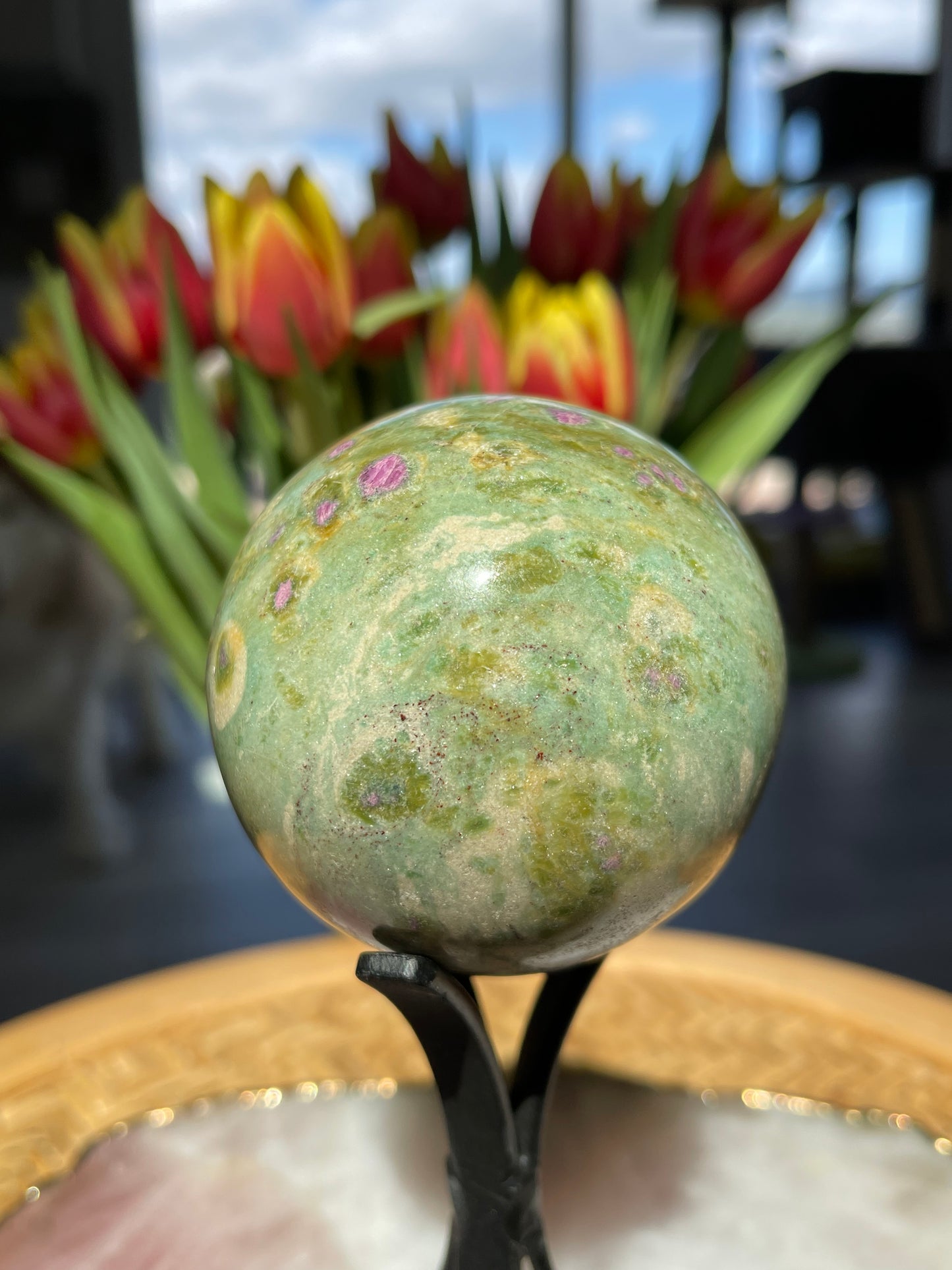 Ruby Fuchsite Sphere