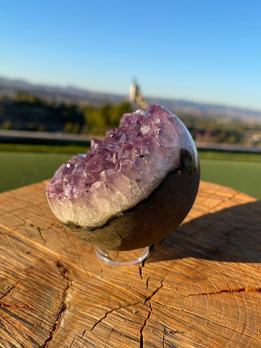 Amethyst Geode Sphere