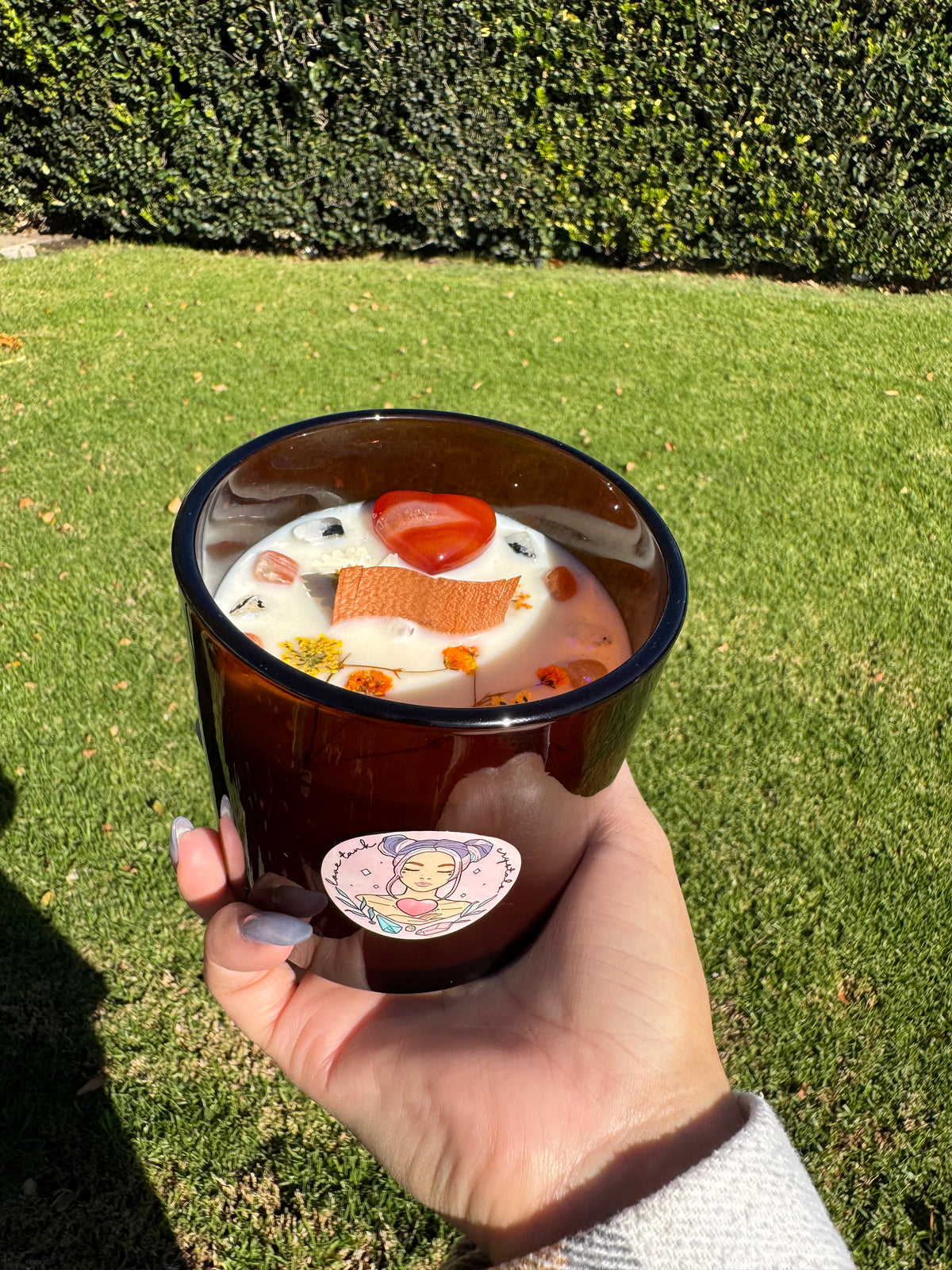 Sweet Coffee Crystal Candle