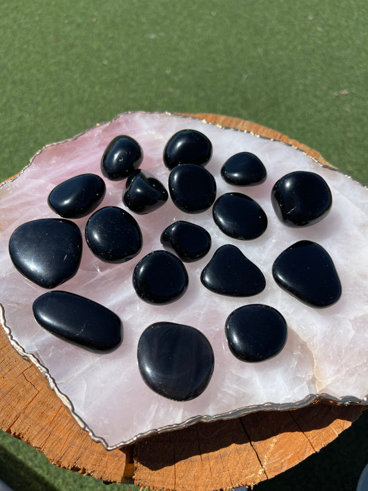 Black Obsidian Tumbles