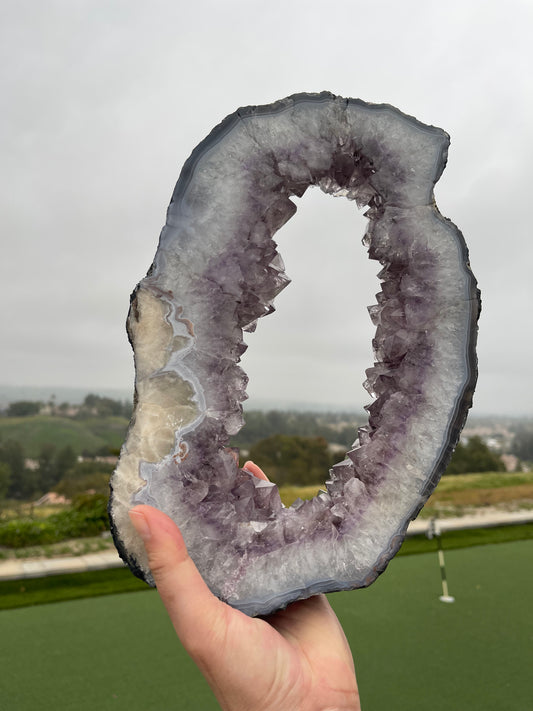 Amethyst Portal with Calcite