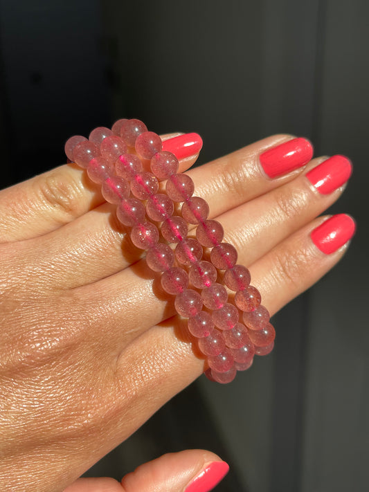 Strawberry Quartz Bracelet